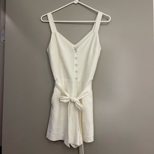 Aritzia white short romper - perfect for brides 🤍